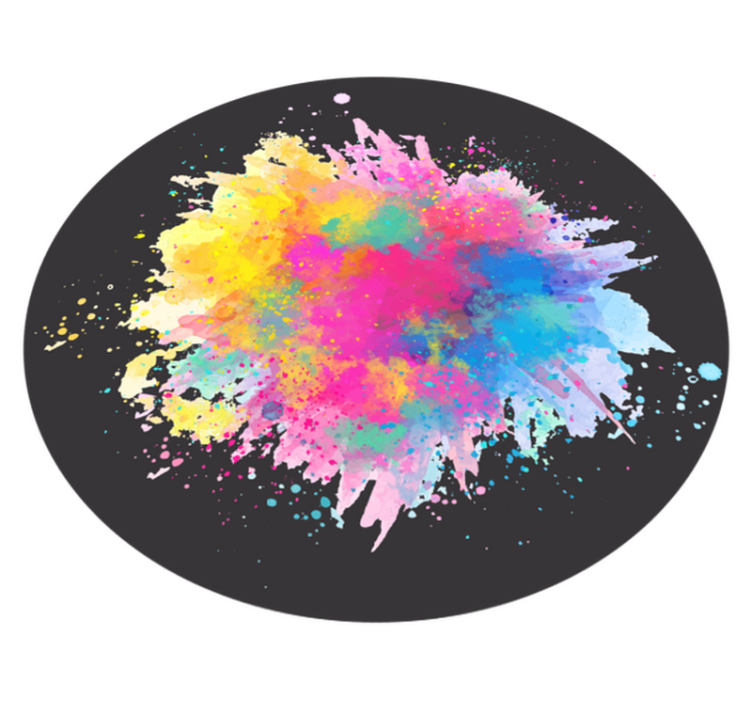 Colorful Splash Explosion texture vinyl carpet - TenStickers