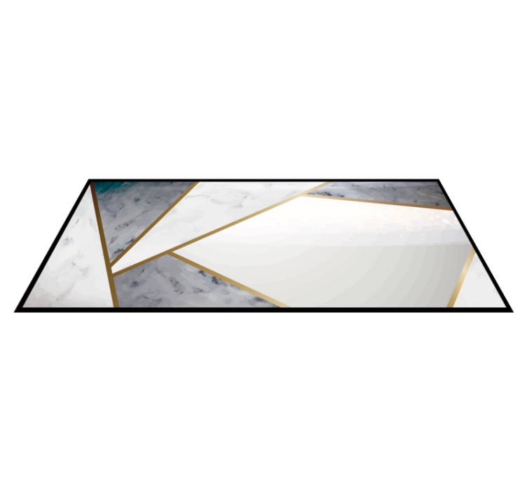 Geometric Marble Accents texture vinyl carpet - TenStickers
