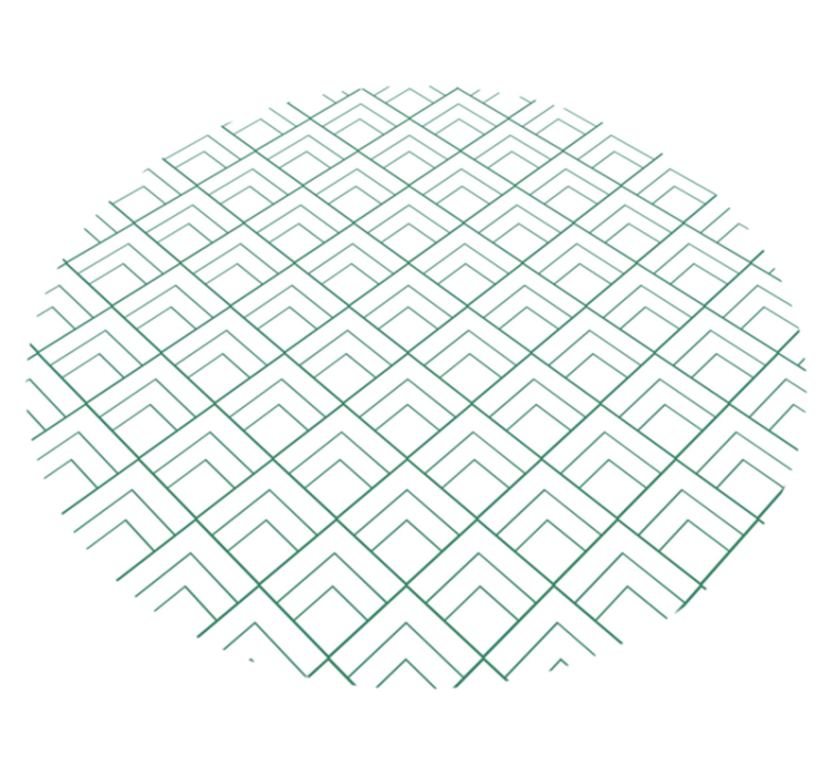 Geometric Lines Layer geometric vinyl carpet - TenStickers