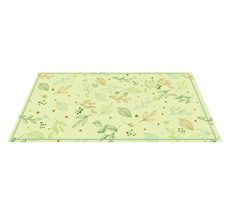 Foliage Botanical Motif nature vinyl carpet - TenStickers