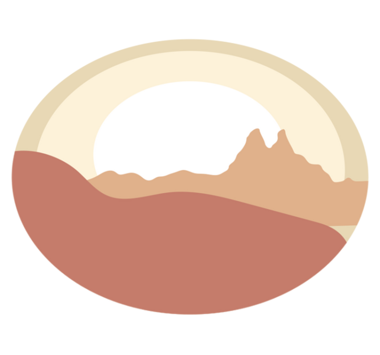 Minimalist Landscape nature vinyl carpet - TenStickers