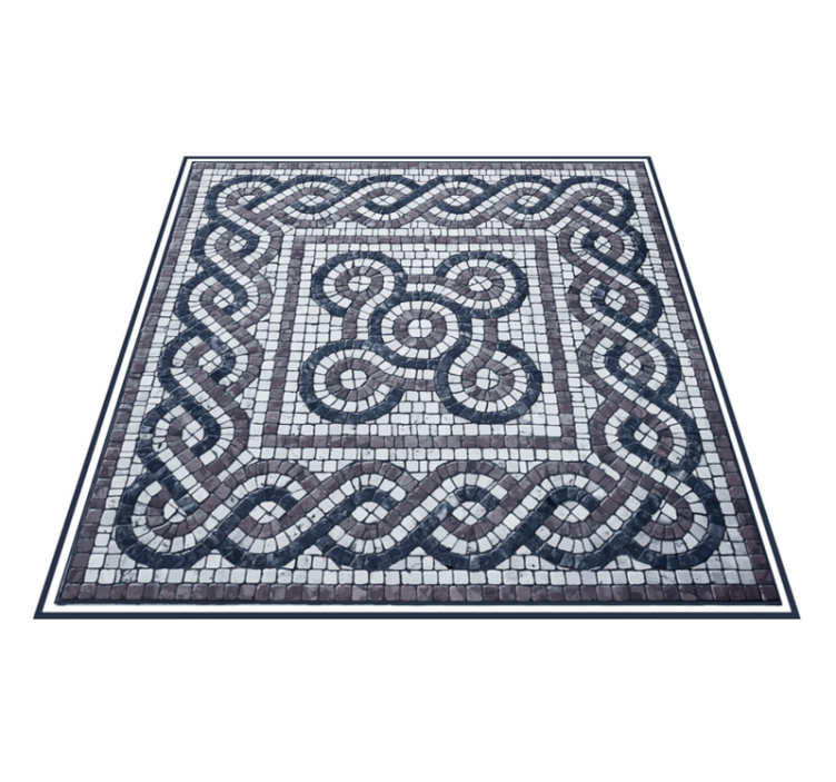 Mosaic vinyl carpet mosaic intricate design - TenStickers