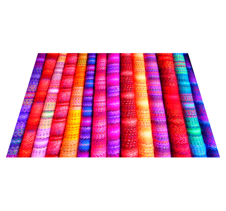 Colorful Mosaic Stripes texture vinyl carpet - TenStickers