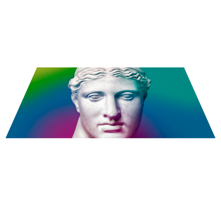 Sculptural Gradient minimalist vinyl carpet - TenStickers