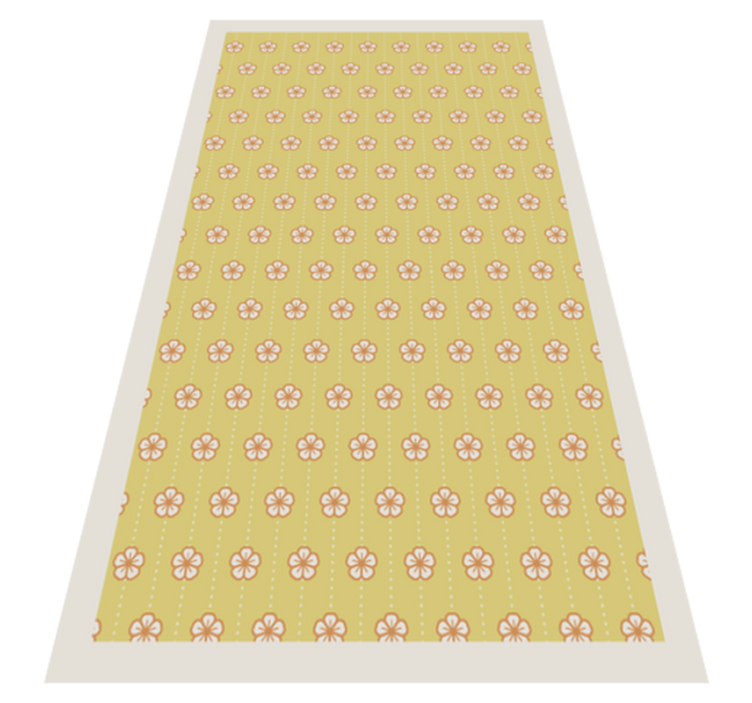 Botanical Kitchen Utensil floral vinyl carpet - TenStickers