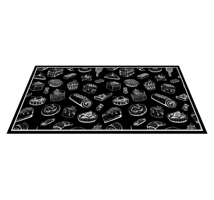 Confectionery Sketches kids vinyl carpet - TenStickers