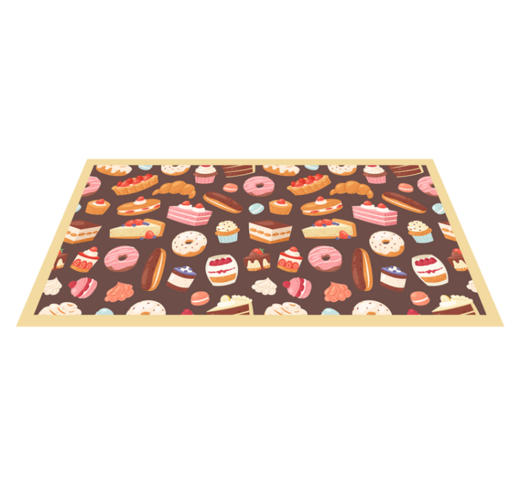 Sweet Treats Pattern kids vinyl carpet - TenStickers