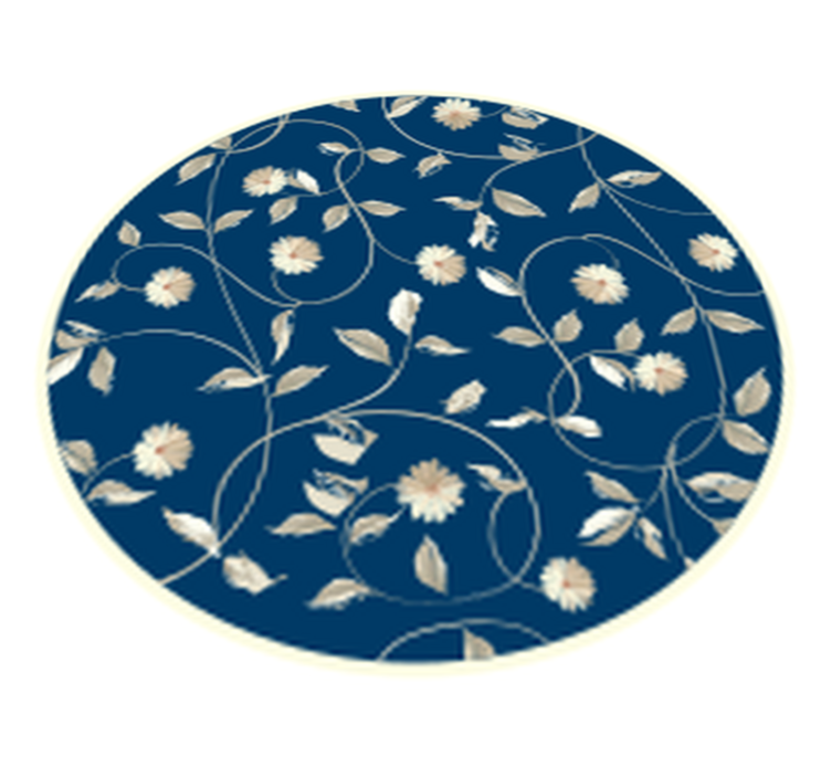 Botanical Bloom Pattern floral vinyl carpet - TenStickers