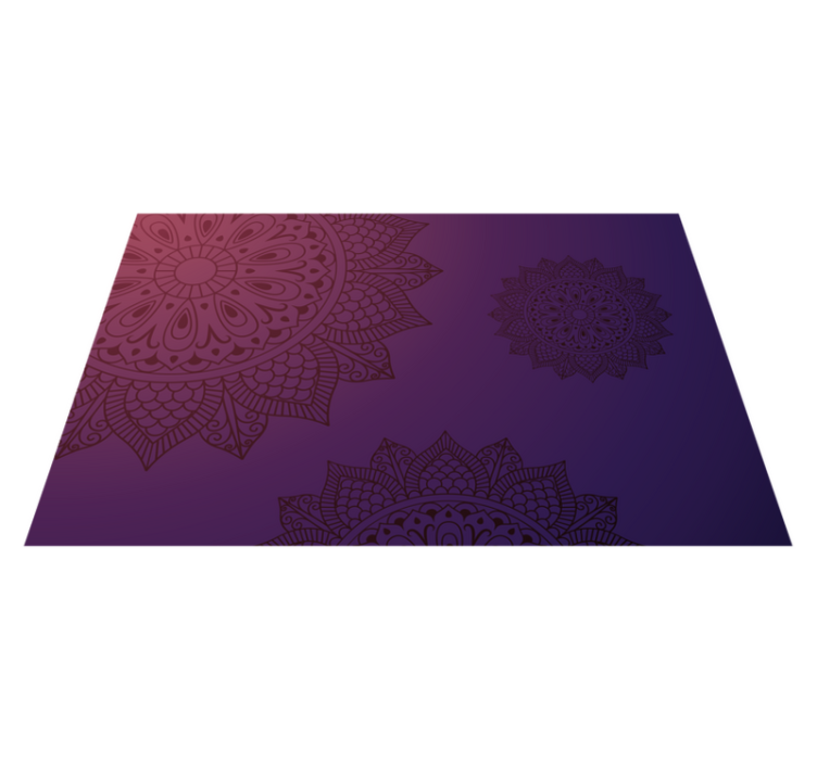 Mandala vinyl carpet mandala pattern rug - TenStickers