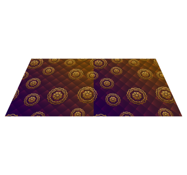 Mandala vinyl carpet mandala motif overlay - TenStickers