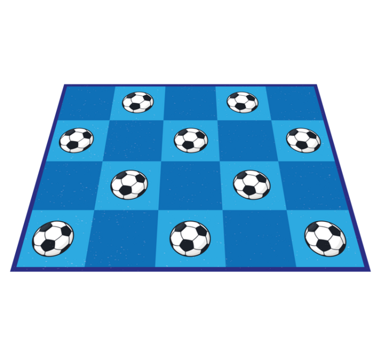 Soccer Patterned game vinyl carpet - TenStickers