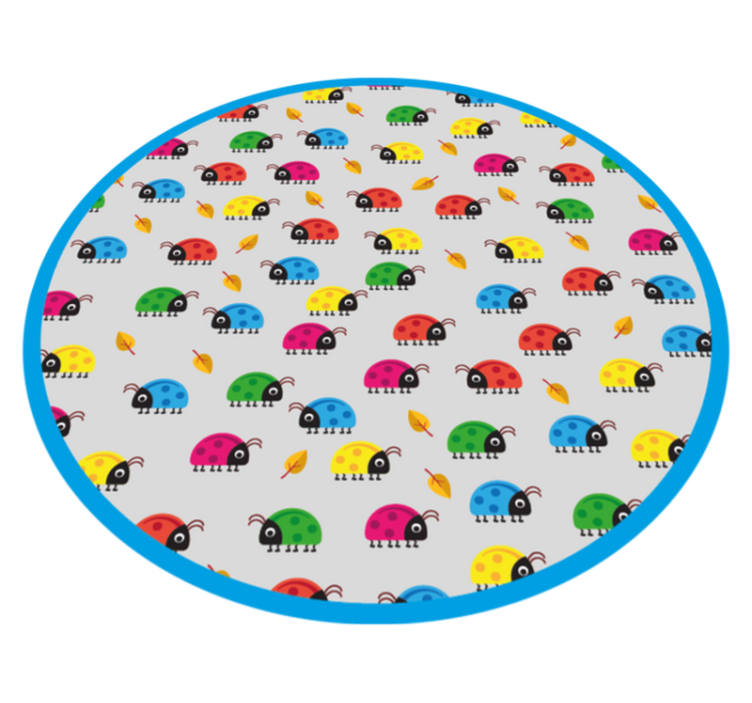 Colorful Car Circle kids vinyl carpet - TenStickers