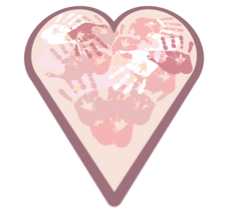 Personalized Heart custom vinyl carpet - TenStickers