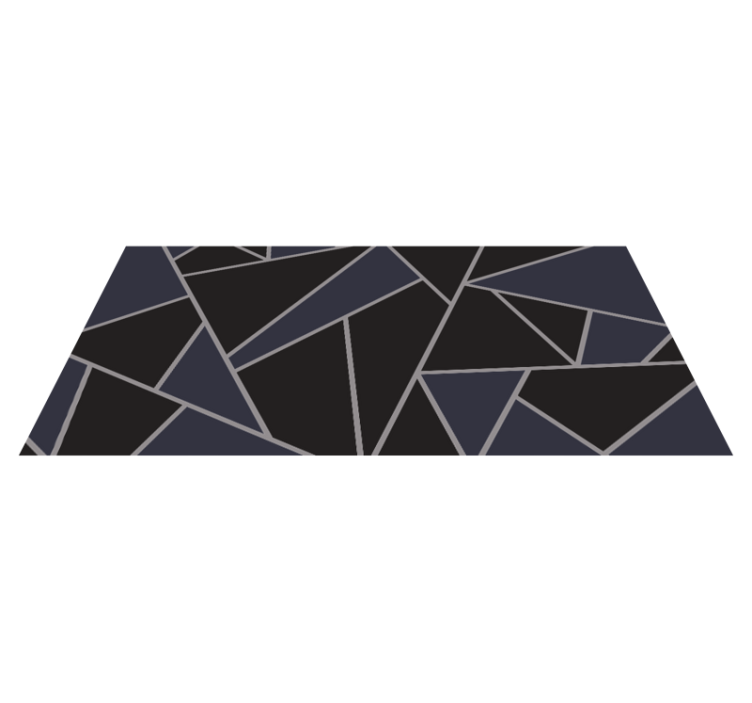 Geometric vinyl carpet with angular shapes - TenStickers