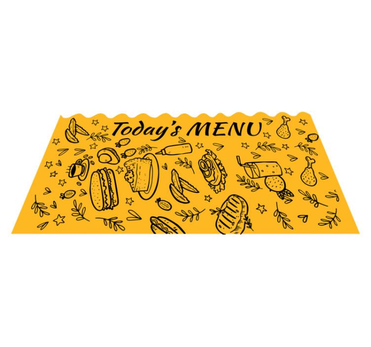 Today's Menu Theme custom vinyl carpet - TenStickers