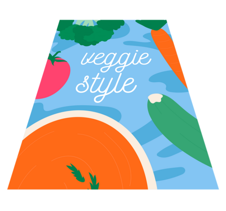 Veggie Style Decor custom vinyl carpet - TenStickers