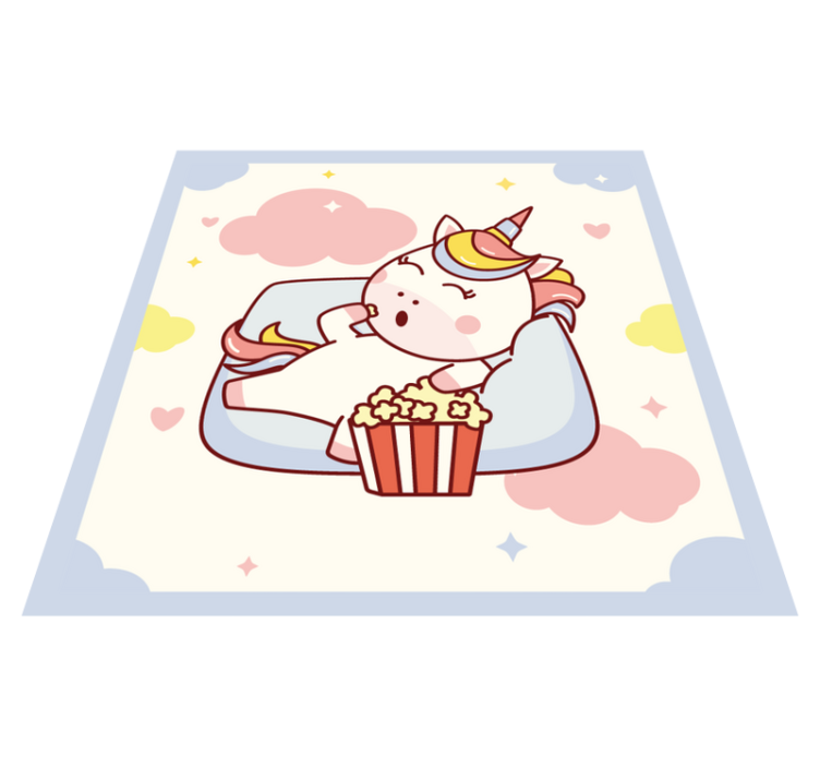 Unicorn Cinema Relaxation kids vinyl carpet - TenStickers
