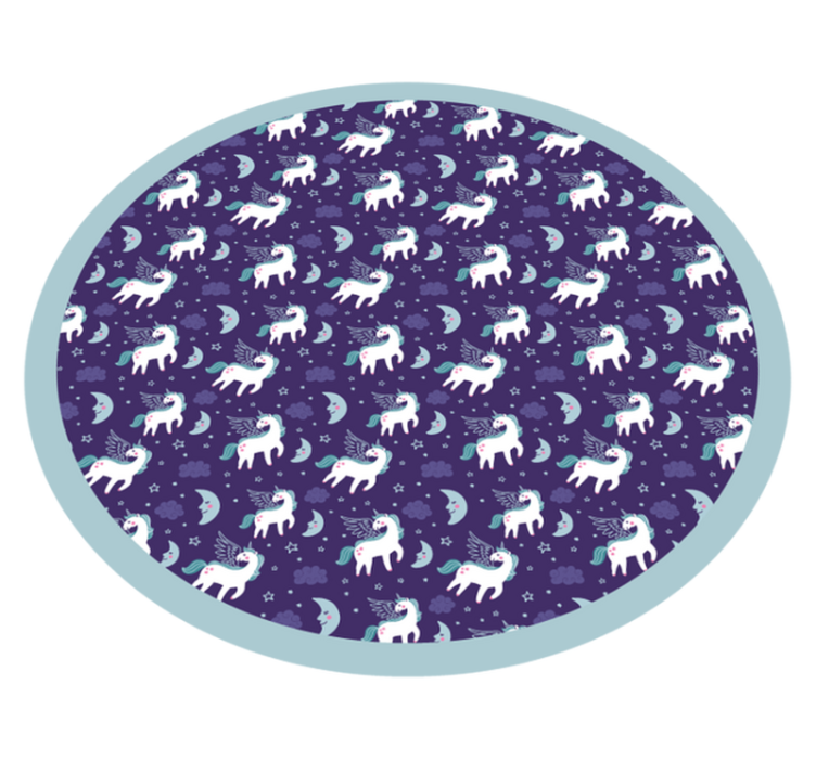 Polar Bear Circle kids vinyl carpet - TenStickers