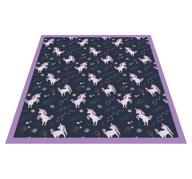 Unicorn Fantasy Playtime kids vinyl carpet - TenStickers