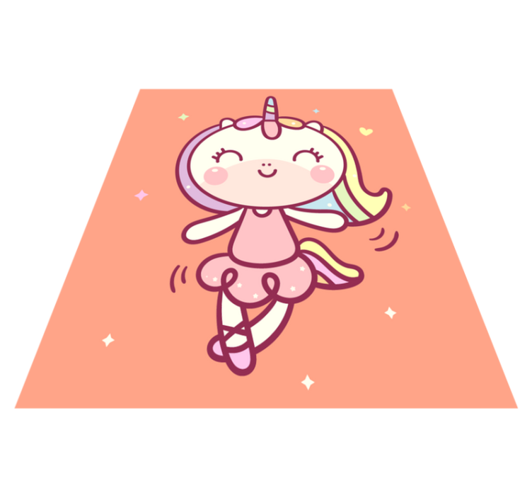 Cartoon Unicorn kids vinyl carpet - TenStickers