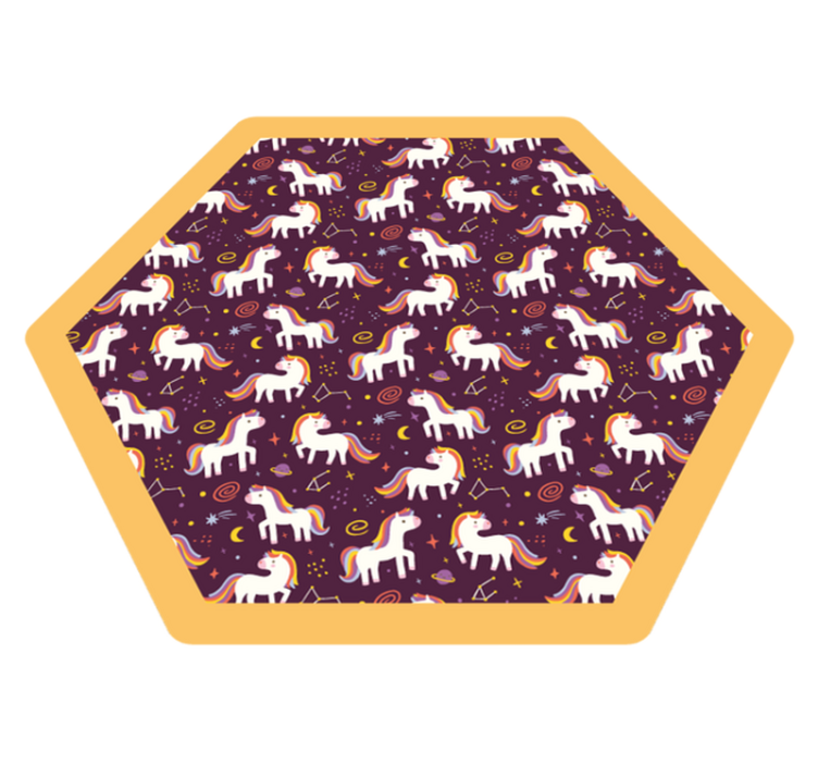 Unicorn Playzone kids vinyl carpet - TenStickers