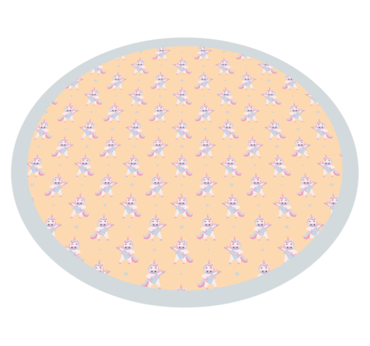 Bunny Roundel nursery vinyl carpet - TenStickers