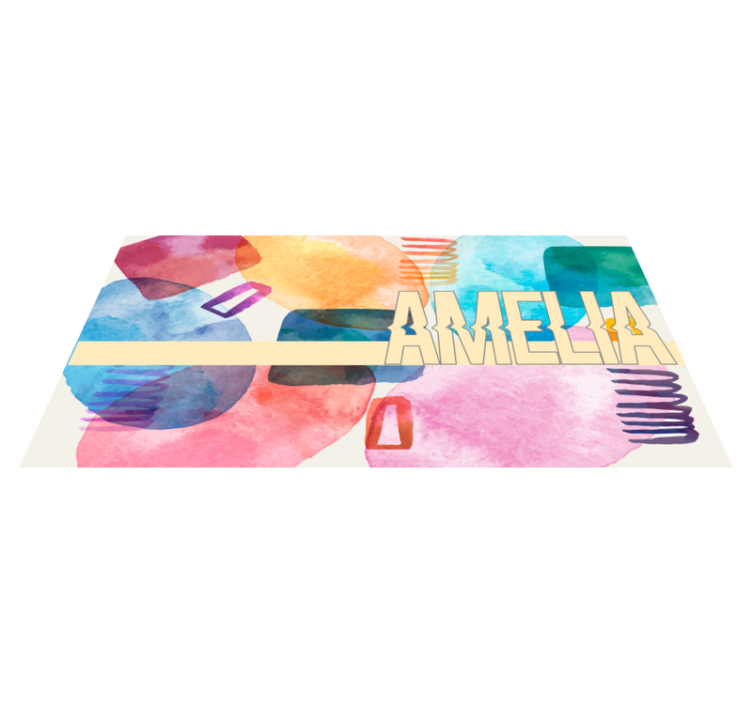 Customized Name custom vinyl carpet - TenStickers