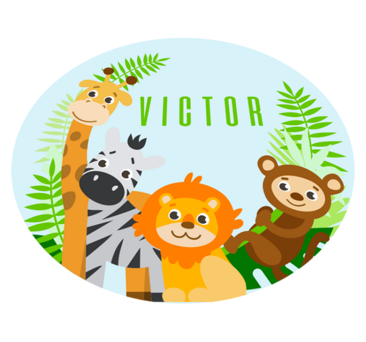 Customizable Safari custom vinyl carpet - TenStickers