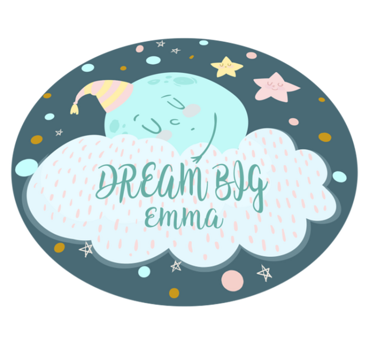 Dreamy Moonlight custom vinyl carpet - TenStickers
