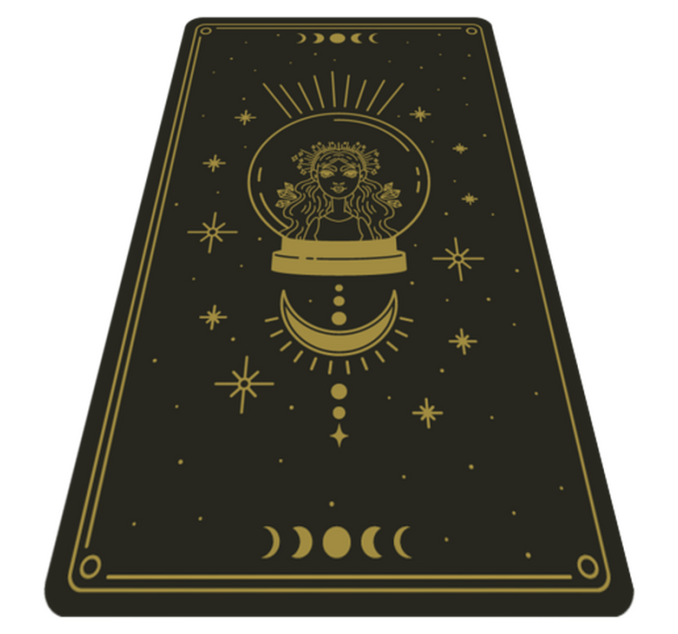 Celestial Circle mandala vinyl carpet - TenStickers