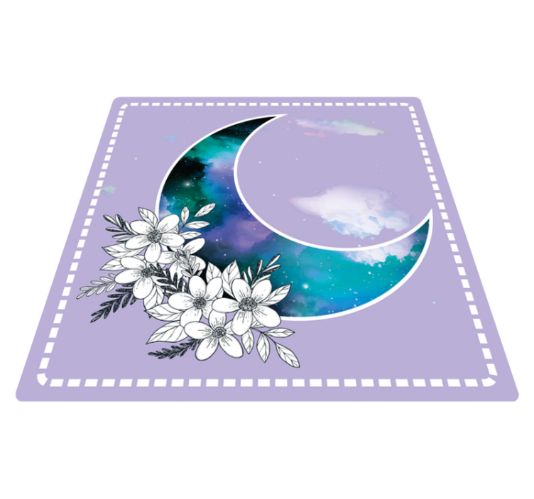 Celestial Blossoms floral vinyl carpet - TenStickers