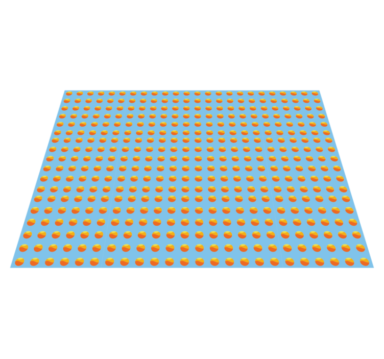 Sunshine Oranges Pattern wood effect vinyl carpet - TenStickers