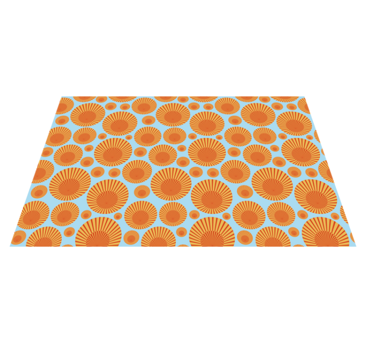 Angular Sunburst geometric vinyl carpet - TenStickers
