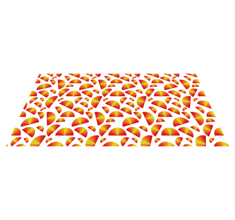 Circular Motif Array geometric vinyl carpet - TenStickers