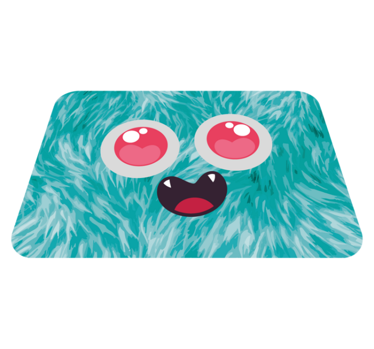Monster Face kids vinyl carpet - TenStickers