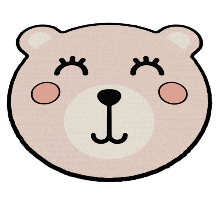Bear Character Piece kids vinyl carpet - TenStickers