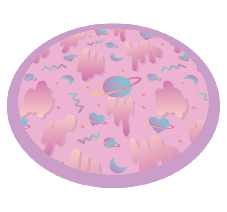 Planetary Playtime nursery vinyl carpet - TenStickers