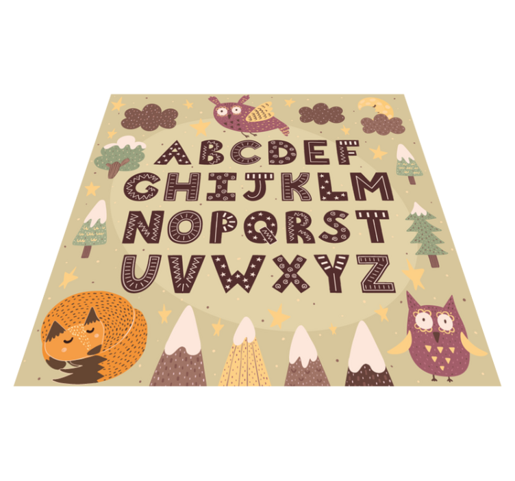 Alphabet vinyl carpet for kids' rooms - TenStickers