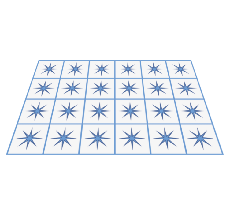 Compass Star Tiles tile vinyl carpet - TenStickers