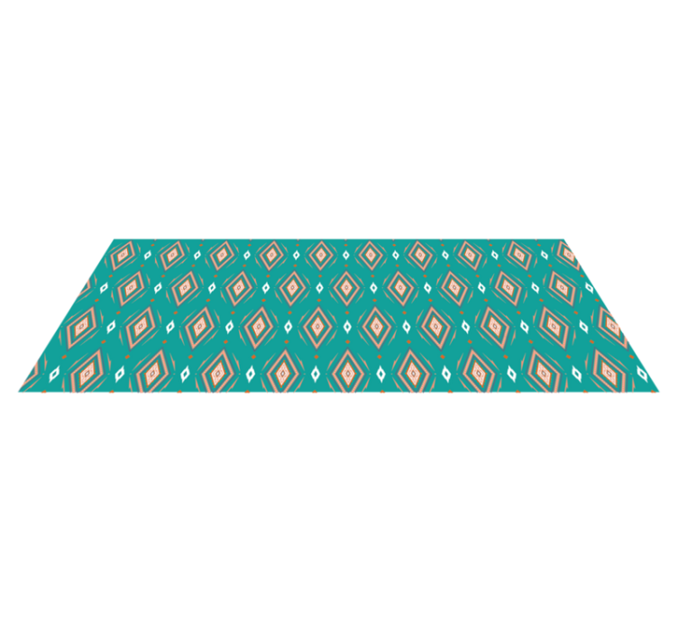 Geometric vinyl carpet geometric pattern runner - TenStickers
