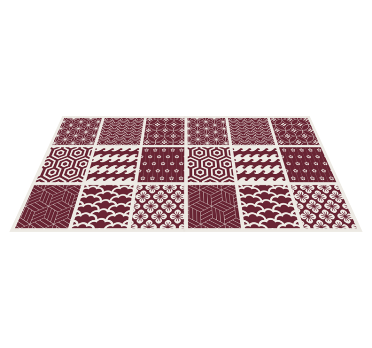 Patterned Tilework mosaic vinyl carpet - TenStickers