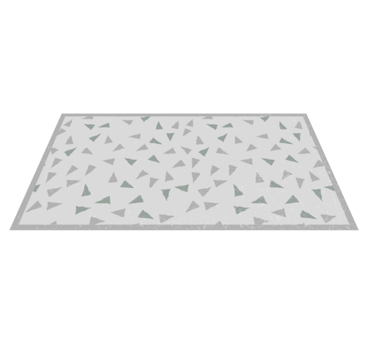Geometric vinyl carpet with triangular shapes - TenStickers