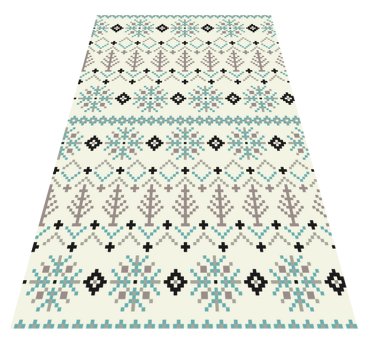 Scandinavian Pattern nordic vinyl carpet - TenStickers