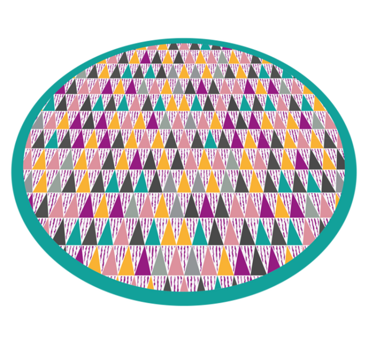 Triangular Patterns geometric vinyl carpet - TenStickers