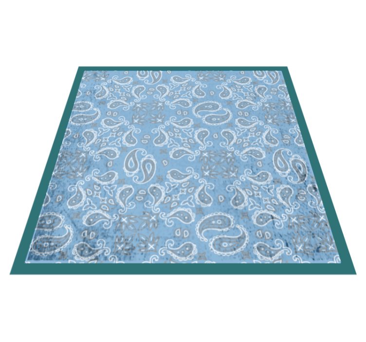 Tile vinyl carpet paisley tile design - TenStickers