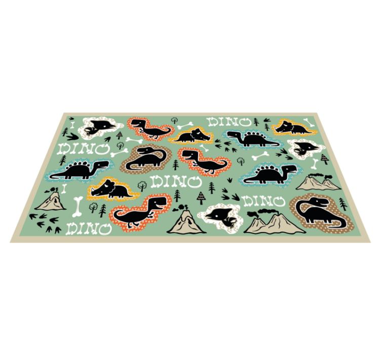 Dinosaur Playground kids vinyl carpet - TenStickers