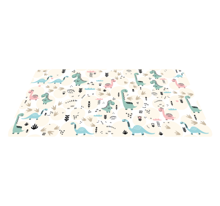 Dinosaur Playland nursery vinyl carpet - TenStickers