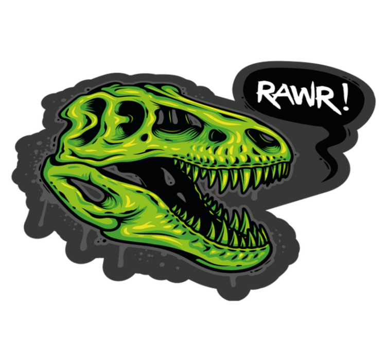 Dinosaur Graphic animal vinyl carpet - TenStickers