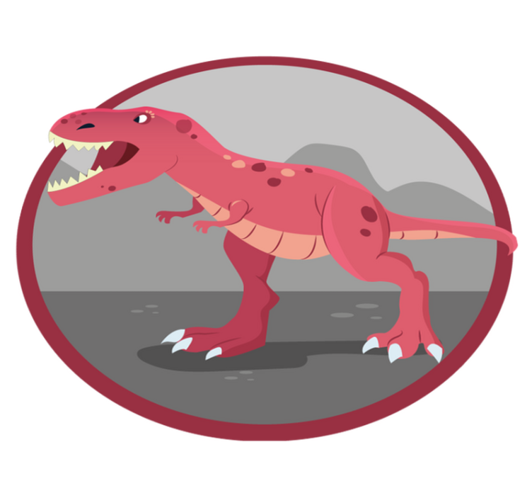 Dinosaur Playtime kids vinyl carpet - TenStickers