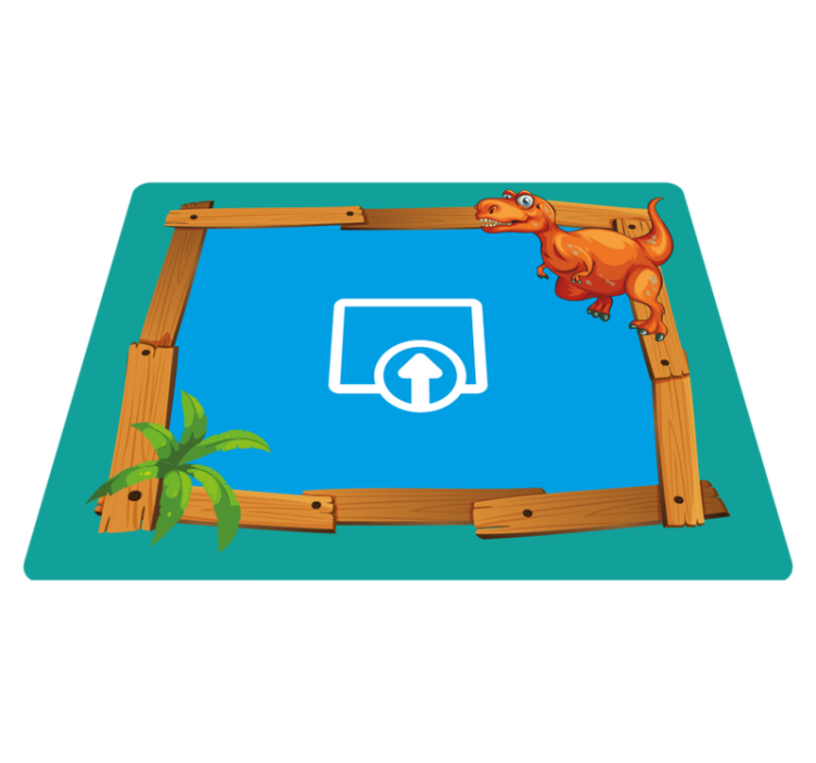 Customizable Dinosaur kids vinyl carpet - TenStickers